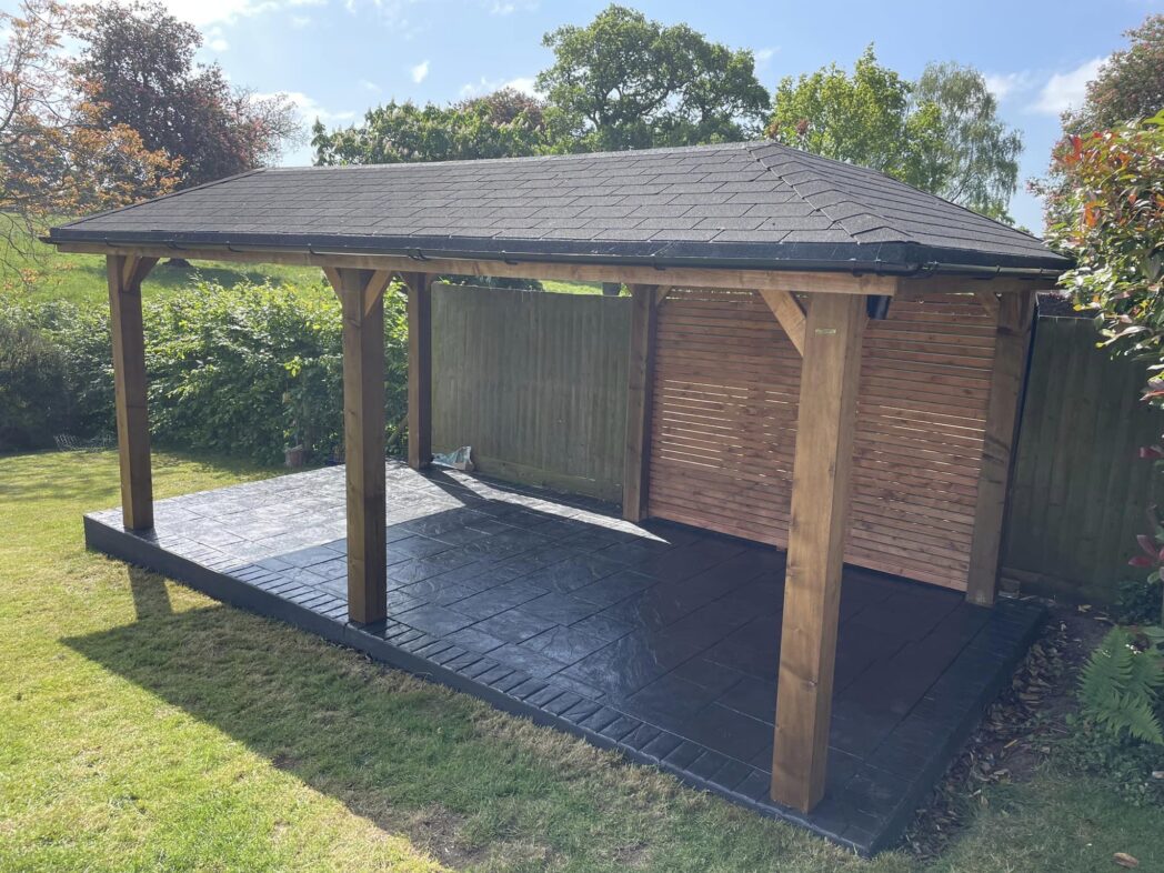 patio imprinted concrete Cambridgeshire